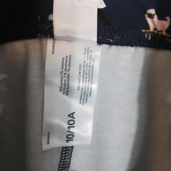 Carter's Cotton Blend Leggings Size 10 Navy "Be Kind" Graphic - Picture 9 of 11